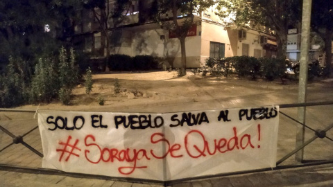 Pancarta en apoyo de Soraya | Asamblea de Jóvenes de Vicálvaro Pancarta en apoyo de Soraya | Asamblea de Jóvenes de Vicálvaro