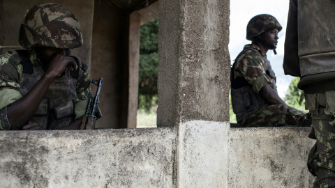 Soldados del Ejército de Mozambique./AFP Soldados del Ejército de Mozambique./AFP