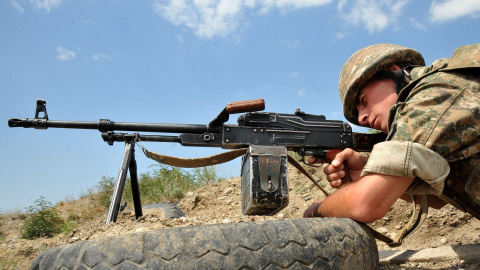 Soldado del Ejército armenio./AFP Soldado del Ejército armenio./AFP