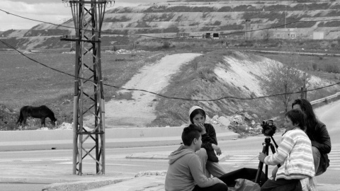 Niños y niñas de la Cañada participan en los talleres de cortos - Archivo del Festival 16 Kms