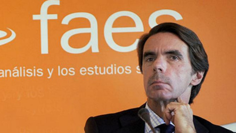 El expresidente del Gobierno, José María Aznar, en un acto de FAES. EFE El expresidente del Gobierno, José María Aznar, en un acto de FAES. EFE