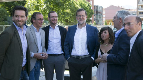 Mariano Rajoy, en los momentos previos a su intervención en el foro "Libertad y Convivencia en Euskadi" organizado por el PP vasco. / Partido Popular.