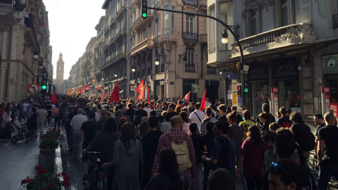 Manifestación antifascista en Valencia.- J. C Manifestación antifascista en Valencia.- J. C