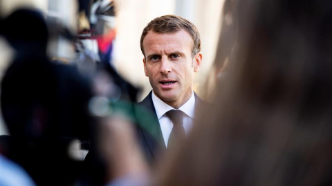 Macron, este lunes en el Palacio del Elíseo . EFE/ Etienne Laurent Macron, este lunes en el Palacio del Elíseo . EFE/ Etienne Laurent