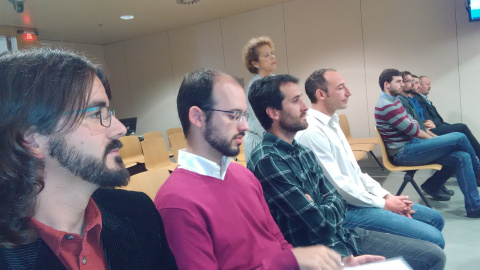 ‘Los 8 de Yesa’ volverán a sentarse en el banquillo el próximo 1 de junio, en la segunda sesión del juicio. ‘Los 8 de Yesa’ volverán a sentarse en el banquillo el próximo 1 de junio, en la segunda sesión del juicio.