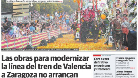 Portada 'Las Provincias' Portada 'Las Provincias'
