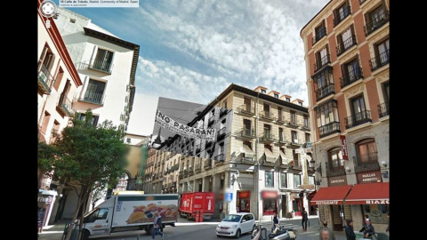 Imágenes de la Guerra Civil con las panorámicas de GoogleStreet View. CALLE TOLEDO (1936) // Sebastian Maharg