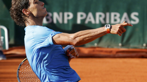 Nadal celebra su victoria sobre Sock. REUTERS/Jean-Paul Pelissier Nadal celebra su victoria sobre Sock. REUTERS/Jean-Paul Pelissier