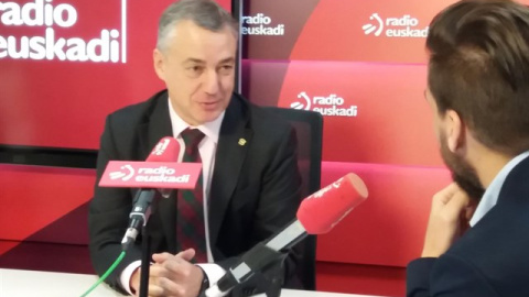 El lehendakari, Iñigo Urkullu, durante la entrevista en Radio Euskadi. E.P. El lehendakari, Iñigo Urkullu, durante la entrevista en Radio Euskadi. E.P.