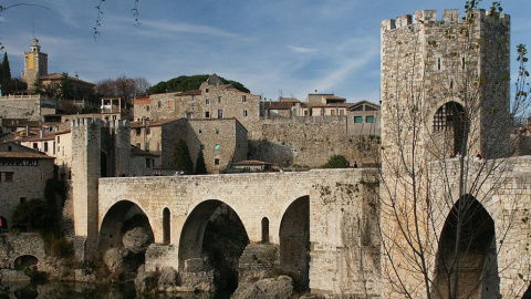 El casco histórico medieval de la localidad de Besalú, en Girona. El casco histórico medieval de la localidad de Besalú, en Girona.