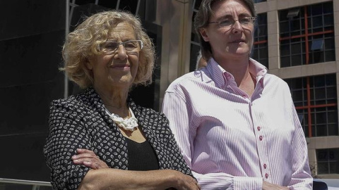 Manuela Carmena y Marta Higueras.EFE