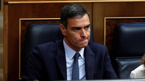 El candidato socialista a la Presidencia del Gobierno, Pedro Sánchez, en la primera votación del debate de investidura.- EFE/Naranjo El candidato socialista a la Presidencia del Gobierno, Pedro Sánchez, en la primera votación del debate de investidura.- EFE/Naranjo