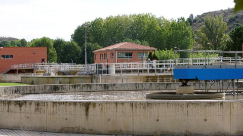 Depuradora en el barrio pedáneo de Villaspesa, Teruel. / EFE - ANTONIO GARCÍA Depuradora en el barrio pedáneo de Villaspesa, Teruel. / EFE - ANTONIO GARCÍA