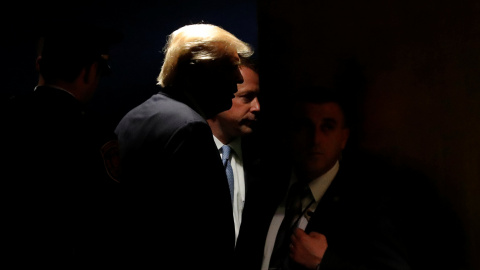 Donald Trump después de atender a sesión número 73 de la Asamblea General de la ONU en Nueva York - REUTERS/Carlos Barria Donald Trump después de atender a sesión número 73 de la Asamblea General de la ONU en Nueva York - REUTERS/Carlos Barria