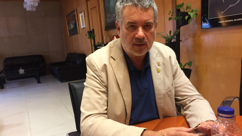 Ricomà, durant l'entrevista amb 'Públic'. JORDI SANS