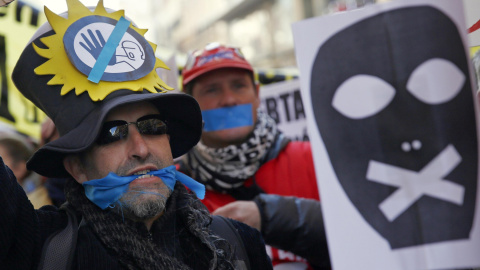 Madrid sale también a la calle para protestar contra la 'ley mordaza' del Gobierno