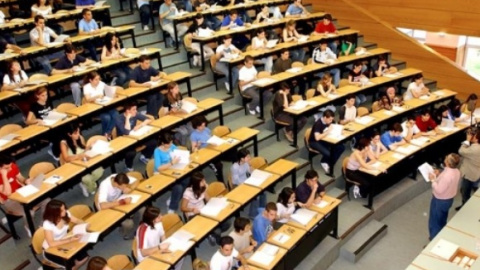Detalle de una clase en una universidad española.- EFE Detalle de una clase en una universidad española.- EFE