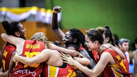 Varias jugadoras de la selección española femenina Sub-19.FEB Varias jugadoras de la selección española femenina Sub-19.FEB