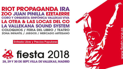 Cartel fiestas del PCE 2018 Cartel fiestas del PCE 2018
