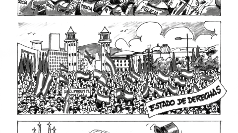 Viñeta del número de diciembre de la revista 'Militares', editada por la AME. Viñeta del número de diciembre de la revista 'Militares', editada por la AME.