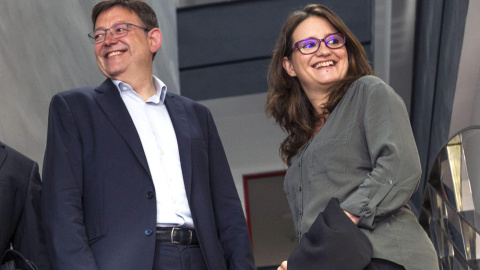 Los candidatos a la Presidencia de la Generalitat del PSPV, Ximo Puig, y de Compromís, Mónica Oltra. - EFE Los candidatos a la Presidencia de la Generalitat del PSPV, Ximo Puig, y de Compromís, Mónica Oltra. - EFE