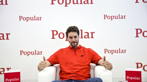El jugador de baloncesto en la NBA y de la selección española Pau Gasol, durante la rueda de prensa ofrecida en Madrid. EFE/Emilio Naranjo El jugador de baloncesto en la NBA y de la selección española Pau Gasol, durante la rueda de prensa ofrecida en Madrid. EFE/Emilio Naranjo