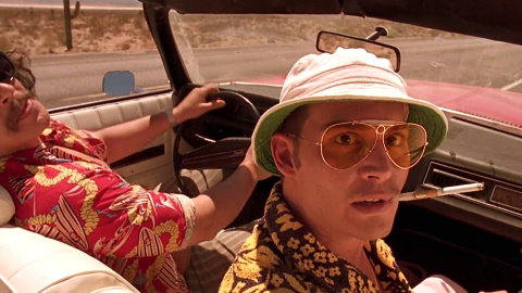 Jonny Depp en RAOUL DUKE EN 'MIEDO Y ASCO EN LAS VEGAS'