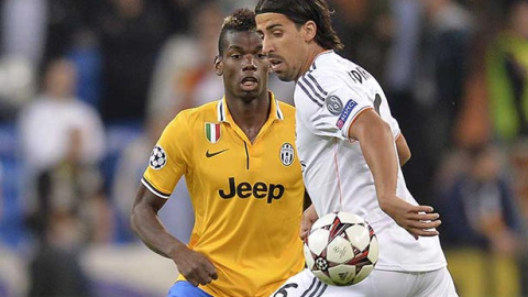 Khedira junto a Pogba en un Real Madrid-Juventus. /EFE Khedira junto a Pogba en un Real Madrid-Juventus. /EFE