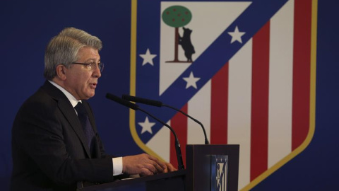 El presidente del Atlético de Madrid, Enrique Cerezo. /EFE El presidente del Atlético de Madrid, Enrique Cerezo. /EFE