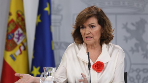 La vicepresidenta del Gobierno en funciones, Carmen Calvo / EUROPA PRESS- MRTA FERNÁNDEZ JARA La vicepresidenta del Gobierno en funciones, Carmen Calvo / EUROPA PRESS- MRTA FERNÁNDEZ JARA