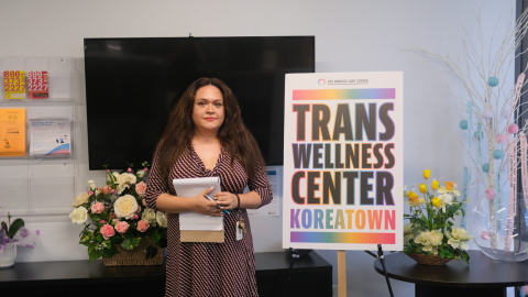 Mariana Marroquín, gestora de programas de la organización Los Ángeles LGTB Center, a 11 de agosto de 2022. Mariana Marroquín, gestora de programas de la organización Los Ángeles LGTB Center, a 11 de agosto de 2022.