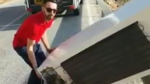 Captura del vídeo difundido en redes sociales. Captura del vídeo difundido en redes sociales.