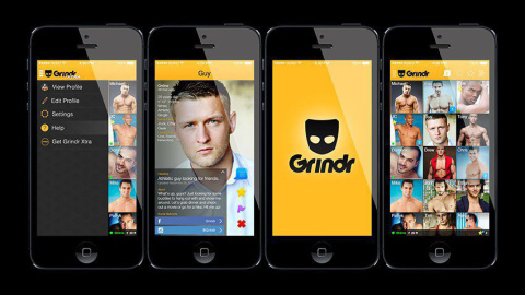 Captura de pantalla de Grindr.