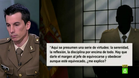 El teniente Segura en El Intermedio. El teniente Segura en El Intermedio.