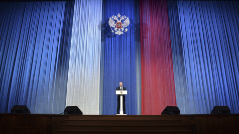 El presidente de Rusia, Vladimir Putin, en un acto de homenaje al servicio de seguridad en el Palacio del Kremlin. REUTERS / Alexei Druzhinin El presidente de Rusia, Vladimir Putin, en un acto de homenaje al servicio de seguridad en el Palacio del Kremlin. REUTERS / Alexei Druzhinin
