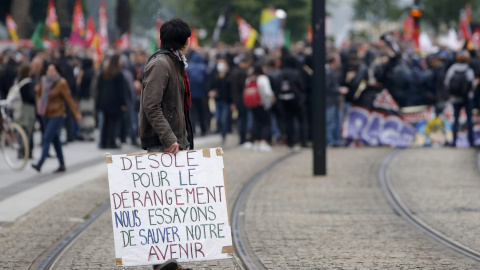La huelga ferroviaria en Francia, ensayo sindical de la amenaza de paro en la Eurocopa. REUTERS La huelga ferroviaria en Francia, ensayo sindical de la amenaza de paro en la Eurocopa. REUTERS