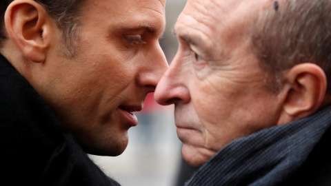 El presidente francés Emmanuel Macron y Gerard Collomb, en una imagen de archivo. / REUTERS - CHRISTIAN HARTMANN El presidente francés Emmanuel Macron y Gerard Collomb, en una imagen de archivo. / REUTERS - CHRISTIAN HARTMANN