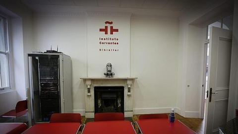 Un salón del Instituto Cervantes de Gibraltar. Un salón del Instituto Cervantes de Gibraltar.