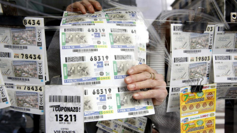Cupones del sorteo de la ONCE. EFE Cupones del sorteo de la ONCE. EFE