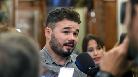 El portavoz de ERC en el Congreso, Gabriel Rufián.- EFE El portavoz de ERC en el Congreso, Gabriel Rufián.- EFE