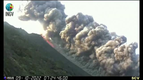 El volcán Stromboli entra en erupción El volcán Stromboli entra en erupción