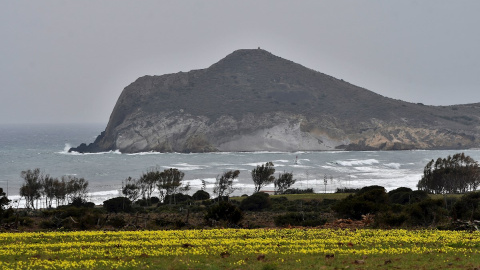 Imagen de la Bahia de Los Genoveses en el Parque Natural Cabo de Gata - Nijar ( Almería) Imagen de la Bahia de Los Genoveses en el Parque Natural Cabo de Gata - Nijar ( Almería)