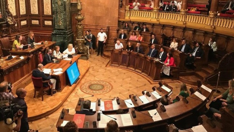 El ple de l'Ajuntament de Barcelona. EUROPA PRESS El ple de l'Ajuntament de Barcelona. EUROPA PRESS