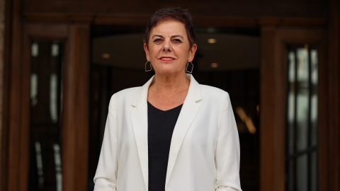 Mertxe Aizpurua: "A partir de la premisa del fin de la ocupación de Palestina es cuando se tienen que entablar las negociaciones para la paz" Mertxe Aizpurua: "A partir de la premisa del fin de la ocupación de Palestina es cuando se tienen que entablar las negociaciones para la paz"