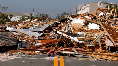 Los escombros dejados tras el huracán Michael en Mexico Beach, Florida, EE. UU., 11 de octubre de 2018. REUTERS / Jonathan Bachman