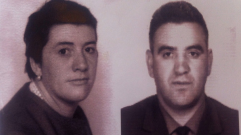 Sirgo y su marido Alfonso Braña en 1962, tras las torturas del capitán Caro. Sirgo y su marido Alfonso Braña en 1962, tras las torturas del capitán Caro.