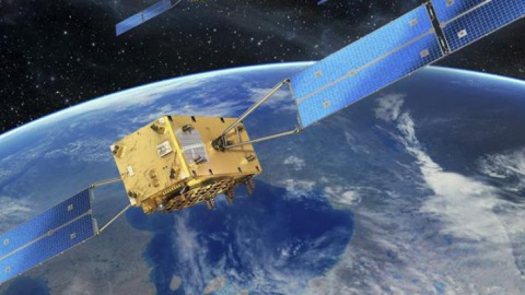 Fotografía facilitada por la Agencia Espacial Europea (ESA) del sistema de navegación por satélite Galileo. EFE Fotografía facilitada por la Agencia Espacial Europea (ESA) del sistema de navegación por satélite Galileo. EFE