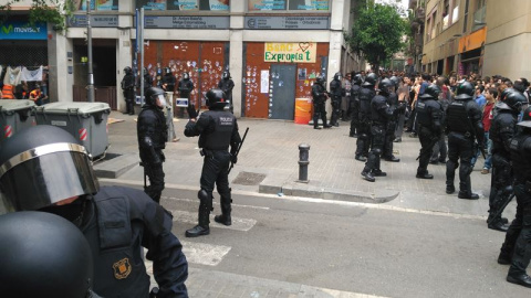 El 'Banc Expropiat' dice que no convocará más manifestaciones contra el desalojo. EUROPA PRESS El 'Banc Expropiat' dice que no convocará más manifestaciones contra el desalojo. EUROPA PRESS