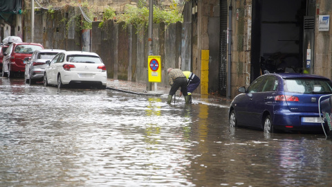 Inundaciones durante el paso de la borrasca ‘Aline’, a 19 de octubre de 2023, en Vigo, Pontevedra Inundaciones durante el paso de la borrasca ‘Aline’, a 19 de octubre de 2023, en Vigo, Pontevedra