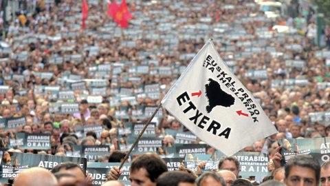 Foto de archivo de una protesta a favor de los presos de ETA. EFE Foto de archivo de una protesta a favor de los presos de ETA. EFE